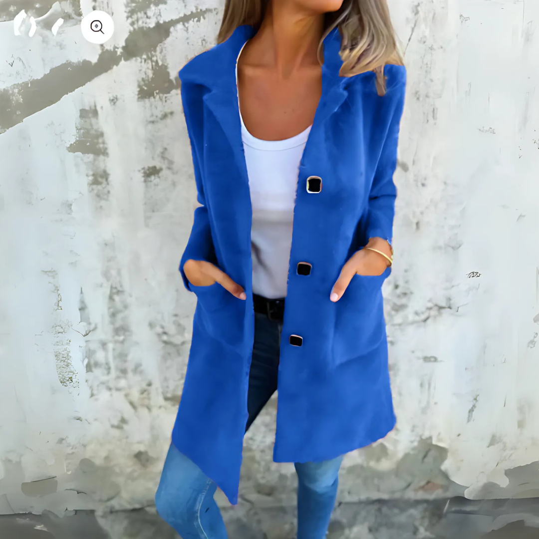 Anna | Klasszikus Egysoros Kabát Klapkákkal