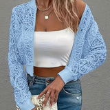 Andrina - Elegáns Csipkés, Cipzáras, Rövid Kabát