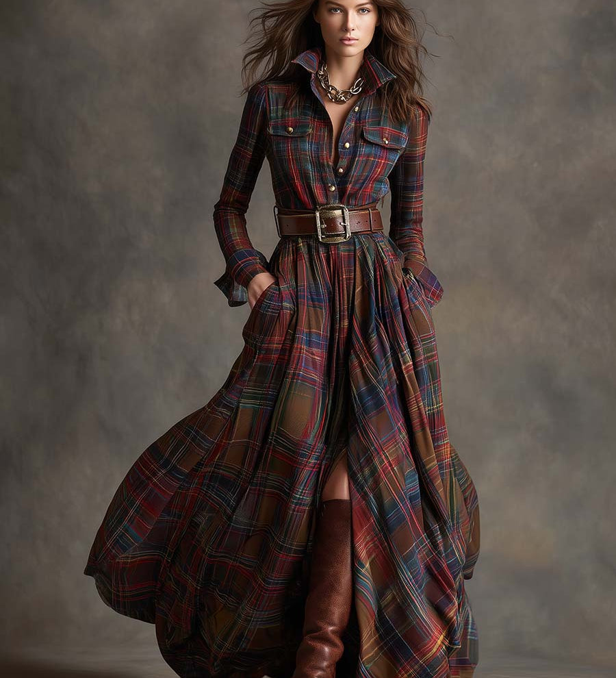 Hanna | Maxi retro ruha