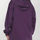 Angeleen - Geometrikus Mintás Kapucnis Kabát Cipzárral