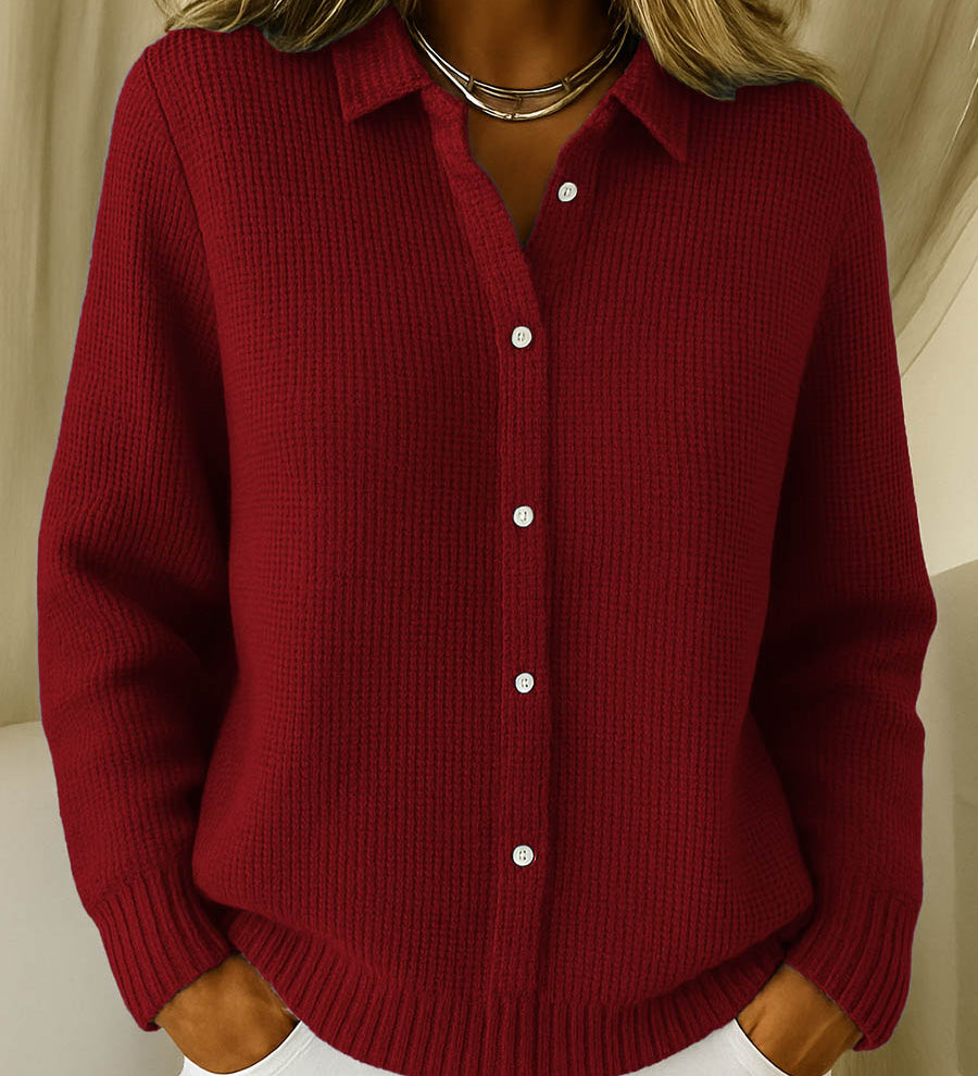 Réka | Klasszikus kötött gombos kardigán