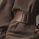 Cléa | Rövid Kötött Ruha Övvel