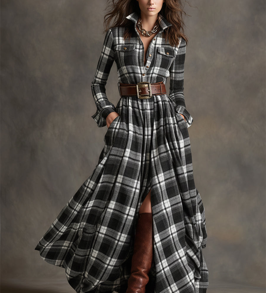 Hanna | Maxi retro ruha