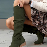 Laurat - Velúr térdig érő csizma