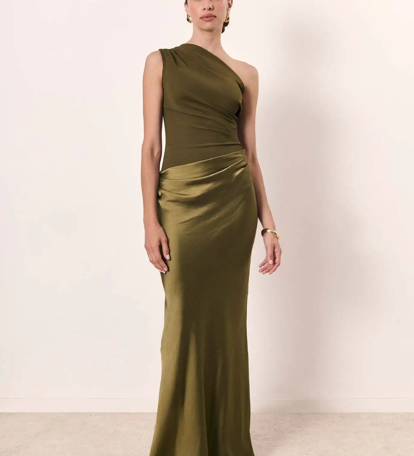 Sophia | Egyszárú Selyem Maxi Ruha