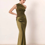 Sophia | Egyszárú Selyem Maxi Ruha