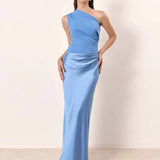 Sophia | Egyszárú Selyem Maxi Ruha