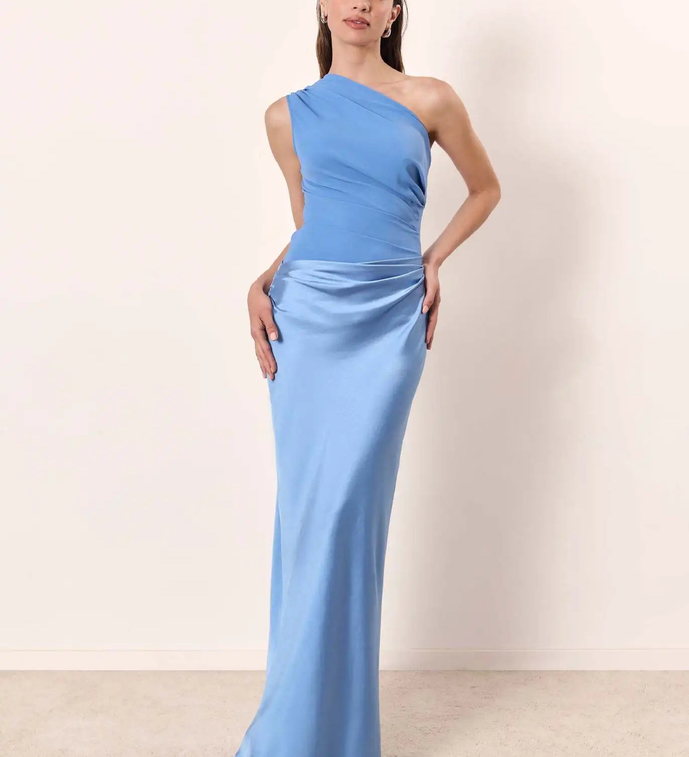 Sophia | Egyszárú Selyem Maxi Ruha