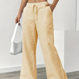 Alina - Elegáns Csíkos Nadrág Zsebekkel