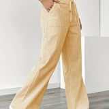 Alina - Elegáns Csíkos Nadrág Zsebekkel