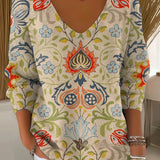 MARGAUX | V-kivágású kötött pulóver