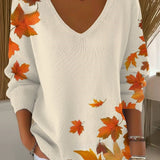 CELESTE | V-kivágású pulóver