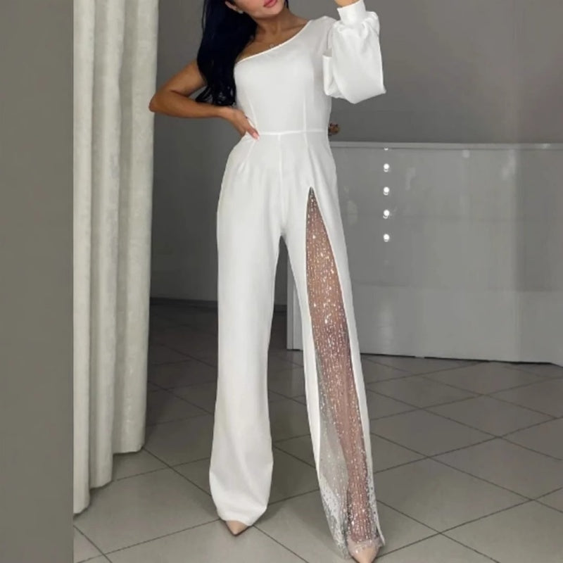 Azlina - Egy Vállú Nadrágos Jumpsuit