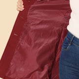 Irini - Egysoros gombolású téli trench kabát